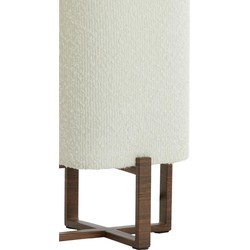 Tafellamp Wyn - Crème - 16.5x16.5x39cm