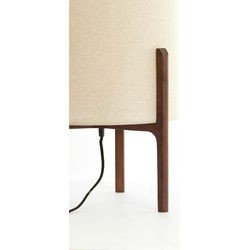 Tafellamp Litto - Donkerbruin - Ø35cm