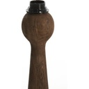 Light&living Lampvoet Ø9x33 Cm FESTINA Hout Mat Donker Bruin