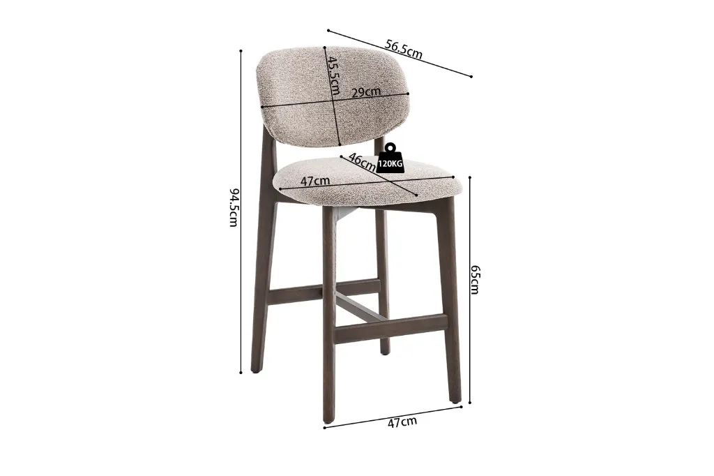 Rousseau 5685-2 Counterstoel chaise de comptoir Carmen  15.webp