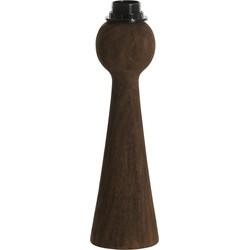 Light&living Lampvoet Ø9x33 cm FESTINA Hout Mat Donker Bruin