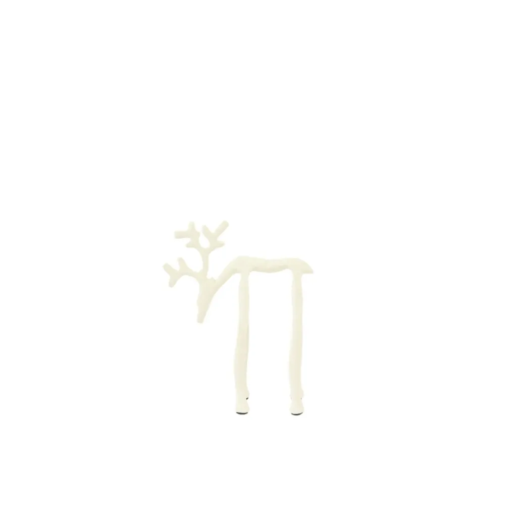 Ornament 15x6x20 cm DEER Shiny Cream