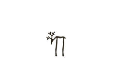 Ornament 15x6x20 cm DEER Shiny bronze