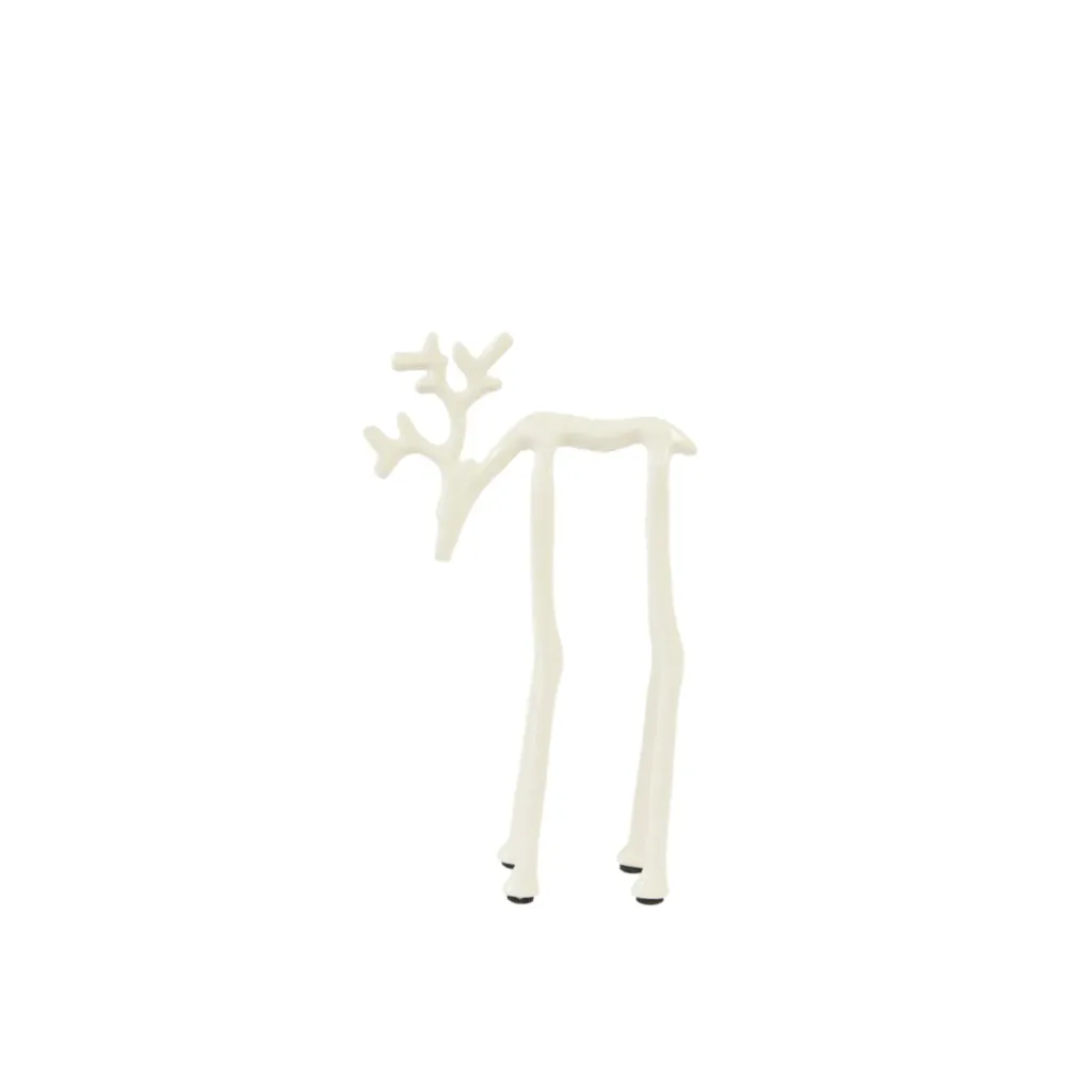 Ornament 15x6x25 cm DEER Shiny Cream