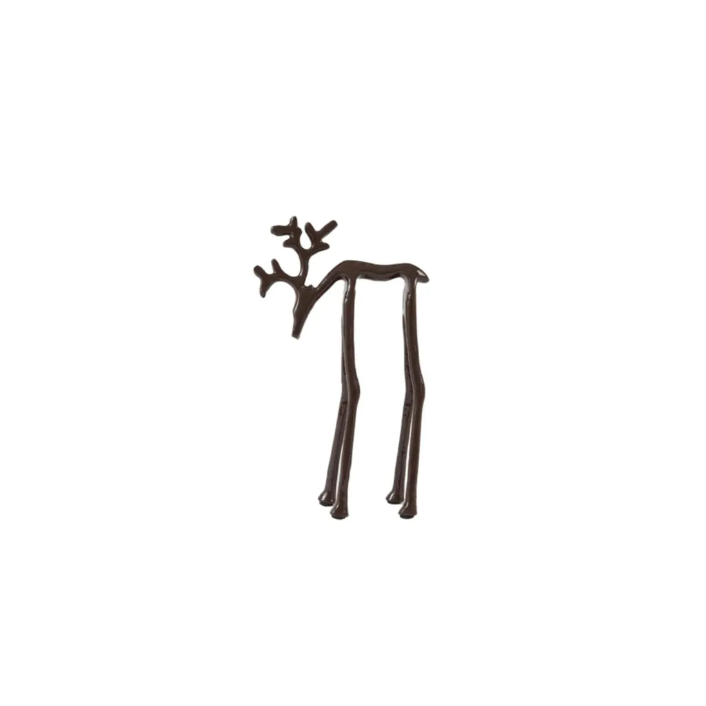 Ornament 15x6x25 cm DEER Shiny Eggplant