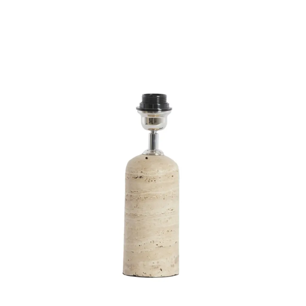 Lampvoet Ø9x18 cm MALAKAI Travertin Zand