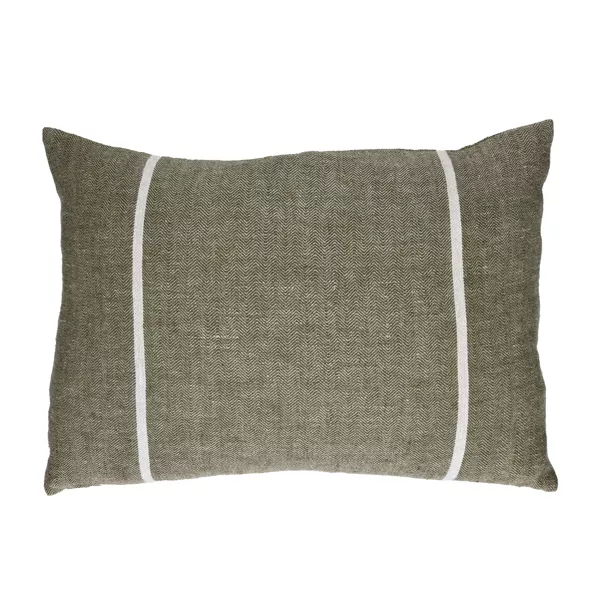 BRUNELLO - kussen - linnen - L 60 x W 40 cm - groen