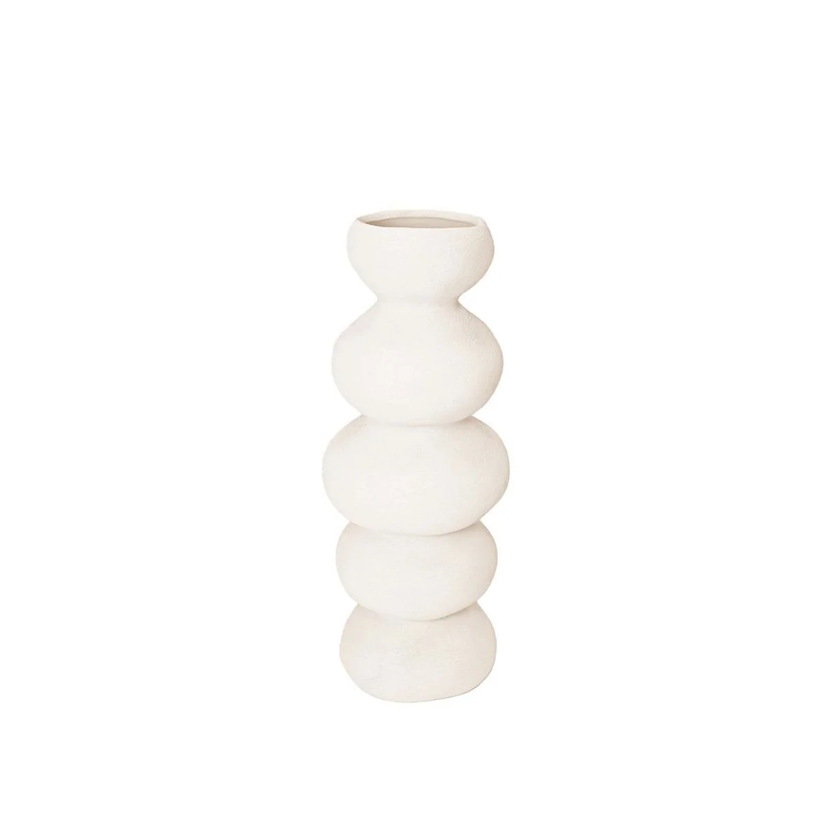 Witte Keramische Vaas Syracuse - Ø15x38 cm