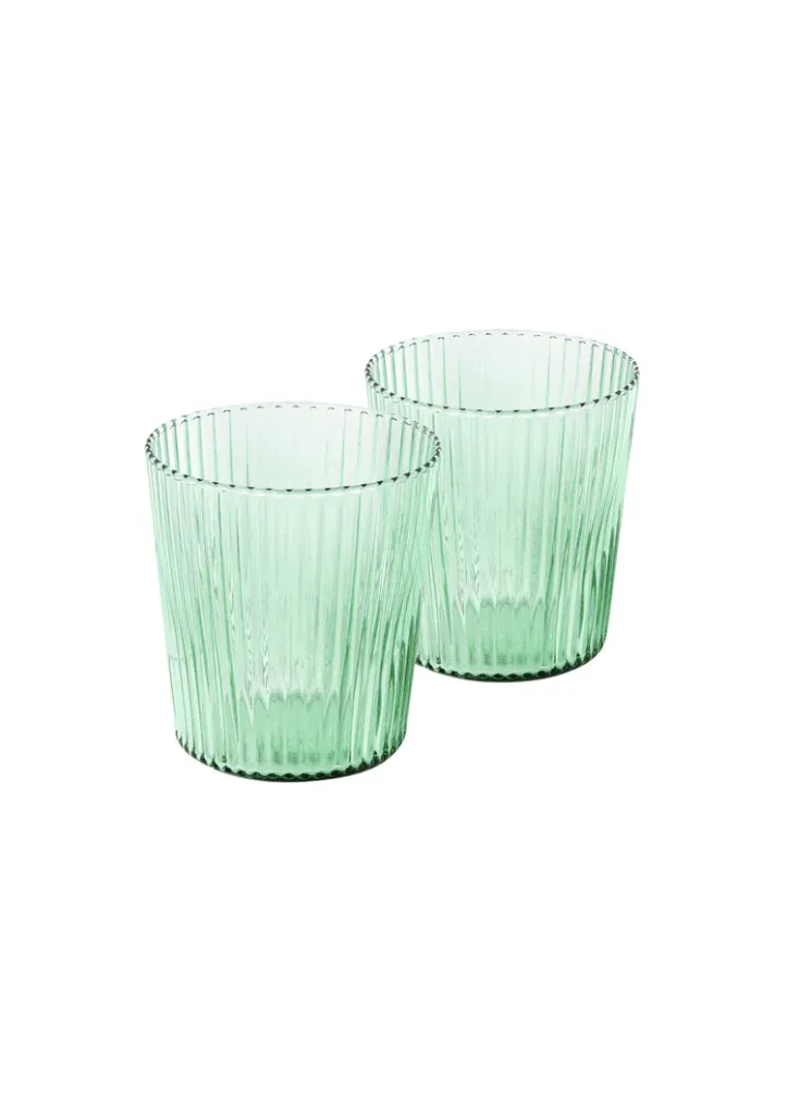 Ribbed Glasses Bondi - Set van 2 stuks