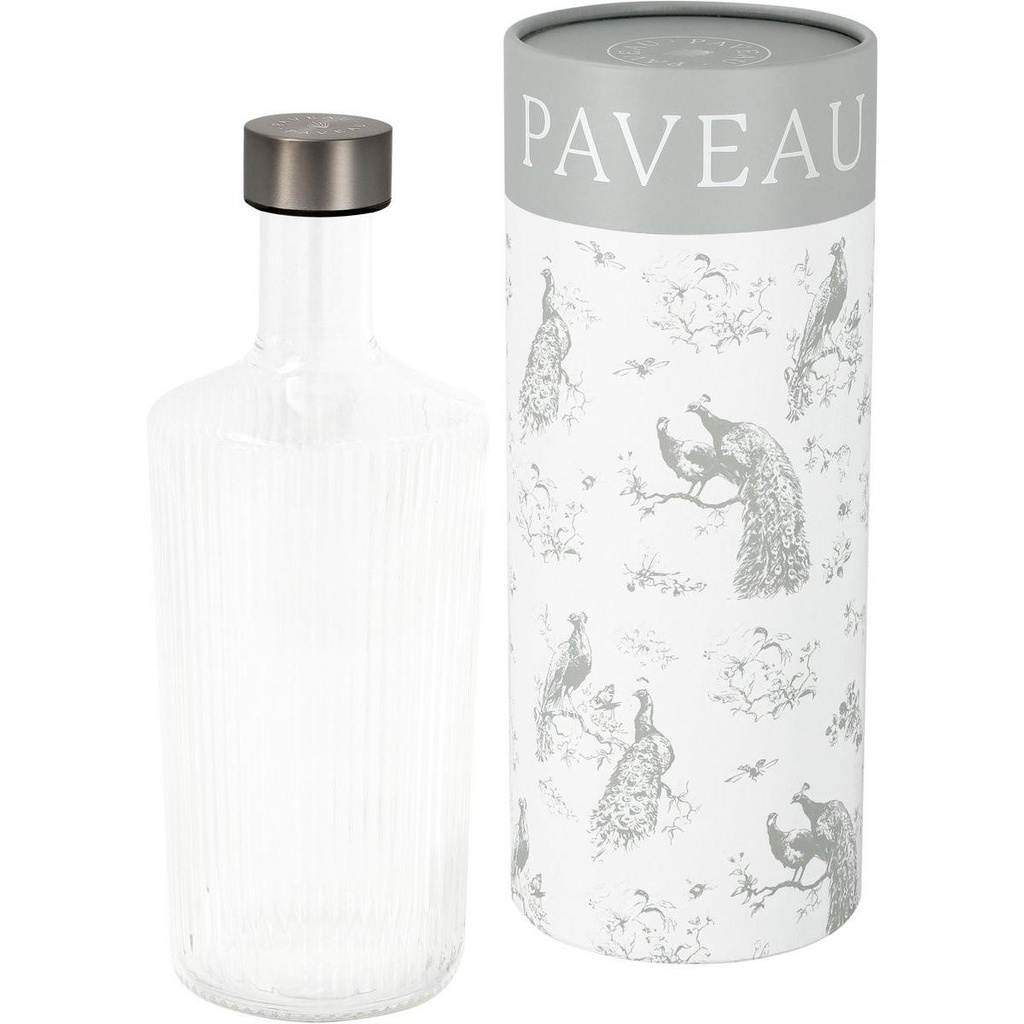 Ribbed Fles Large White Haven