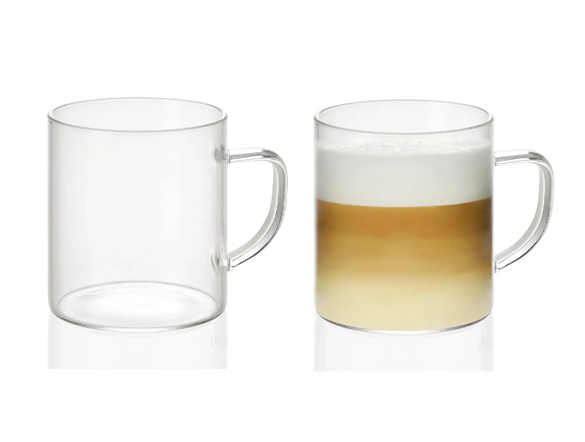 Set 2pcs Glass Cups - 300ML - Ø7,5X8,5