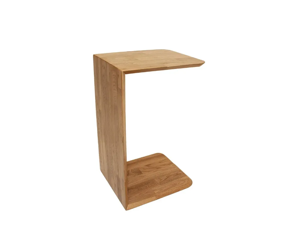[MU26038] Oak Wood Side Table - 38X35X60CM