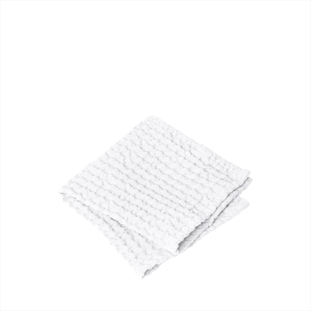 Set of 2 guest towels -CARO- White 30 x 30 cm