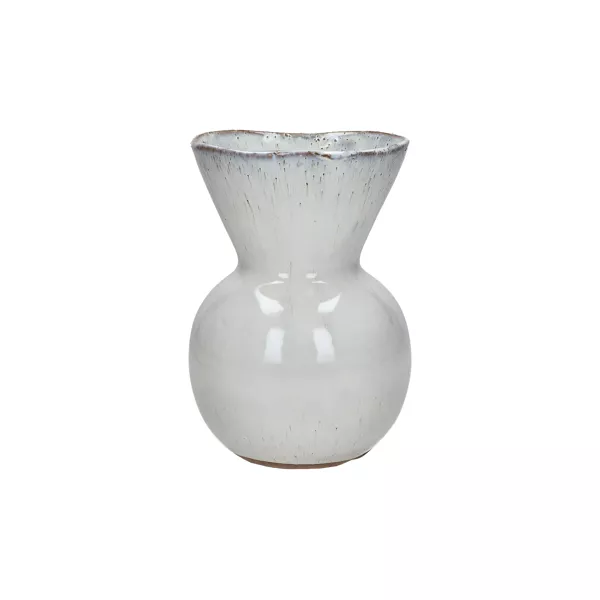 POPPY - vaas - aardewerk - DIA 13 x H 19 cm - wit