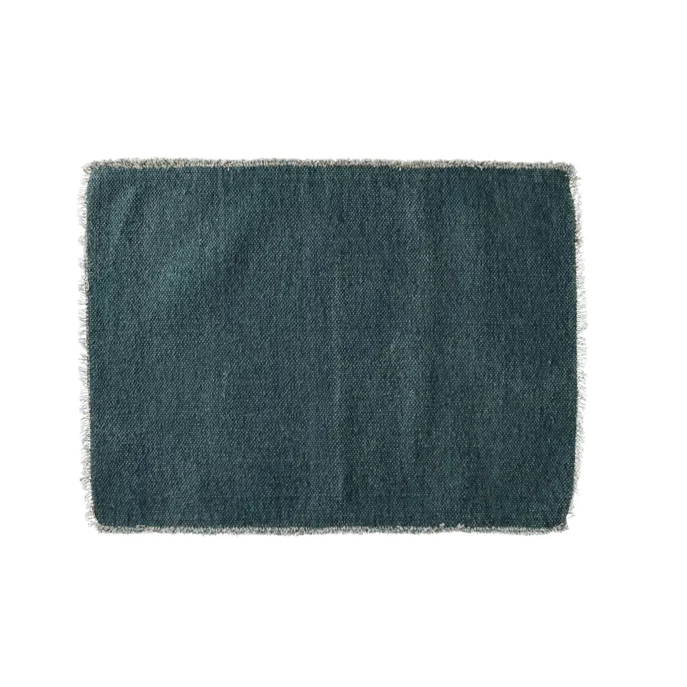 [40407-DAQ-05] FRIVOLE - placemat - katoen / . - L 50 x W 35 cm - donker aqua