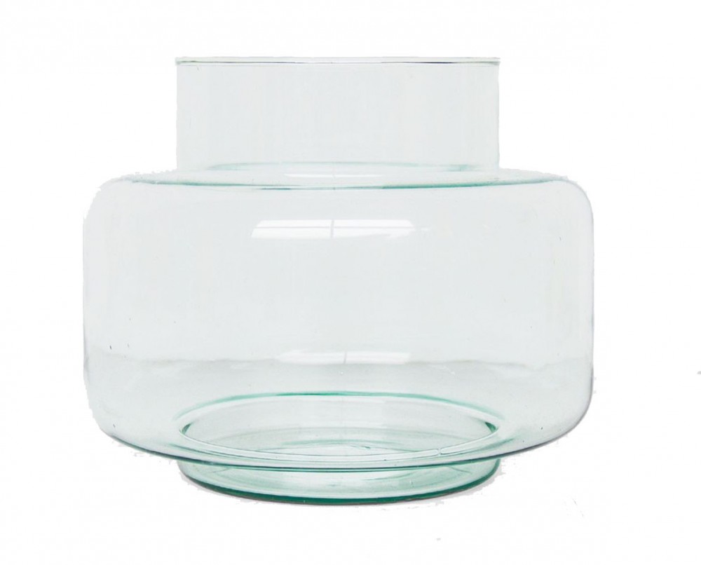 Vaas gerecycled glas transparant
