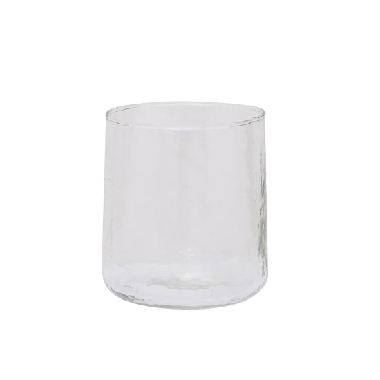 Tumbler Hammered transparant