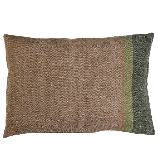 BRUNELLO - kussen - linnen - L 70 x W 50 cm - mix van kleuren
