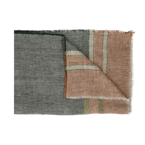 BRUNELLO - tafelkleed / plaid - linnen - L 170 x W 130 cm - mix van kleuren