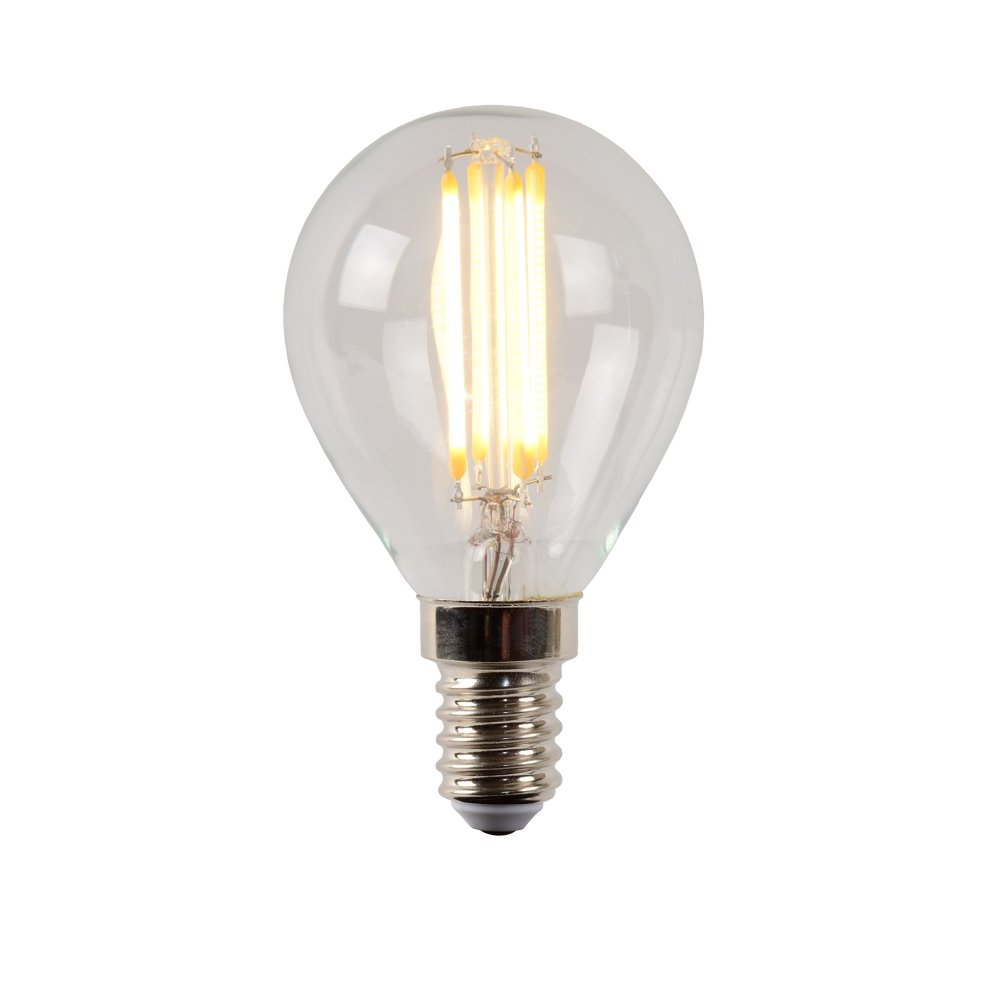 [49022/04/60] Lucide P45 - Filament lamp - Ø 4,5 cm - LED Dimb. - E14 - 1x4W 2700K - Transparant