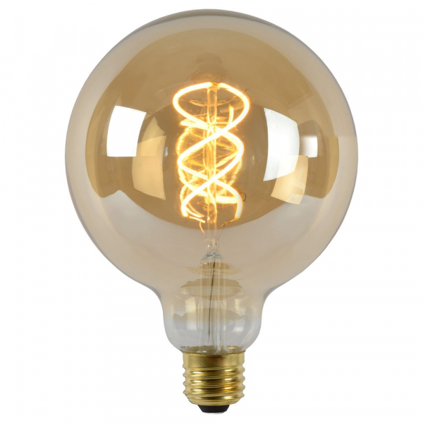 [49033/05/62] Lucide G125 - Filament lamp - Ø 12,5 cm - LED Dimb. - E27 - 1x4,9W 2200K - Amber