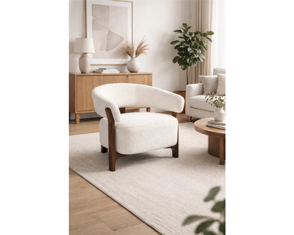 Flirt - Bijzetzetel - Walnut - 113 Pearl