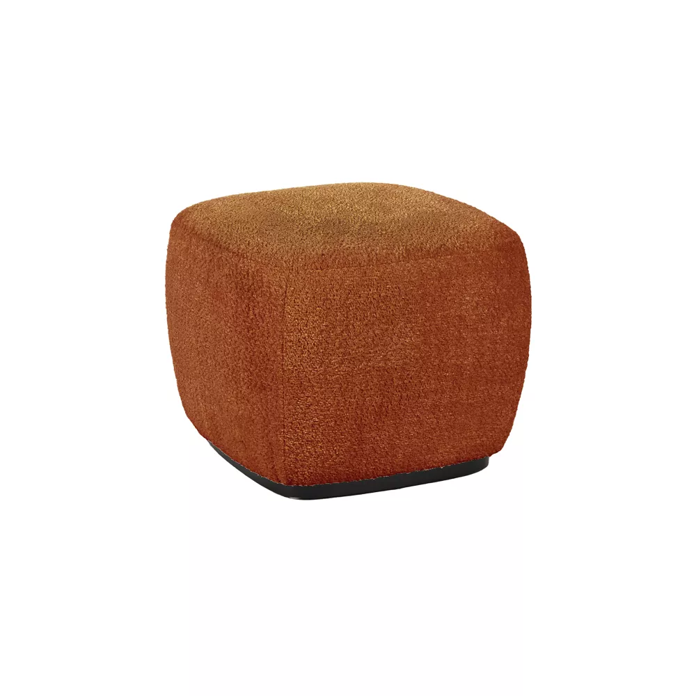 PORTERVILLE - Poef - Bouclé - 51xH 41 cm - roest