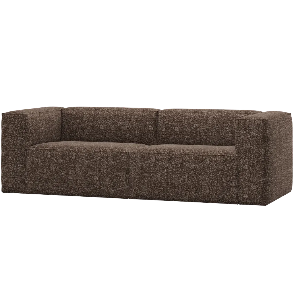 Bean - 3,5 Seater - Brown Melange - 73x242x96 cm