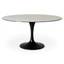 Tino Tafel - 120cm - Keramiek Travertin Light - Poten Metaal Zwart