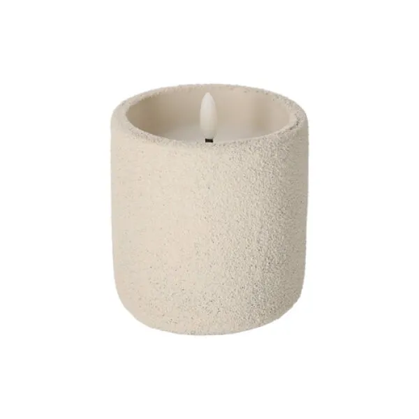 Frosted Led Kaars - Off White