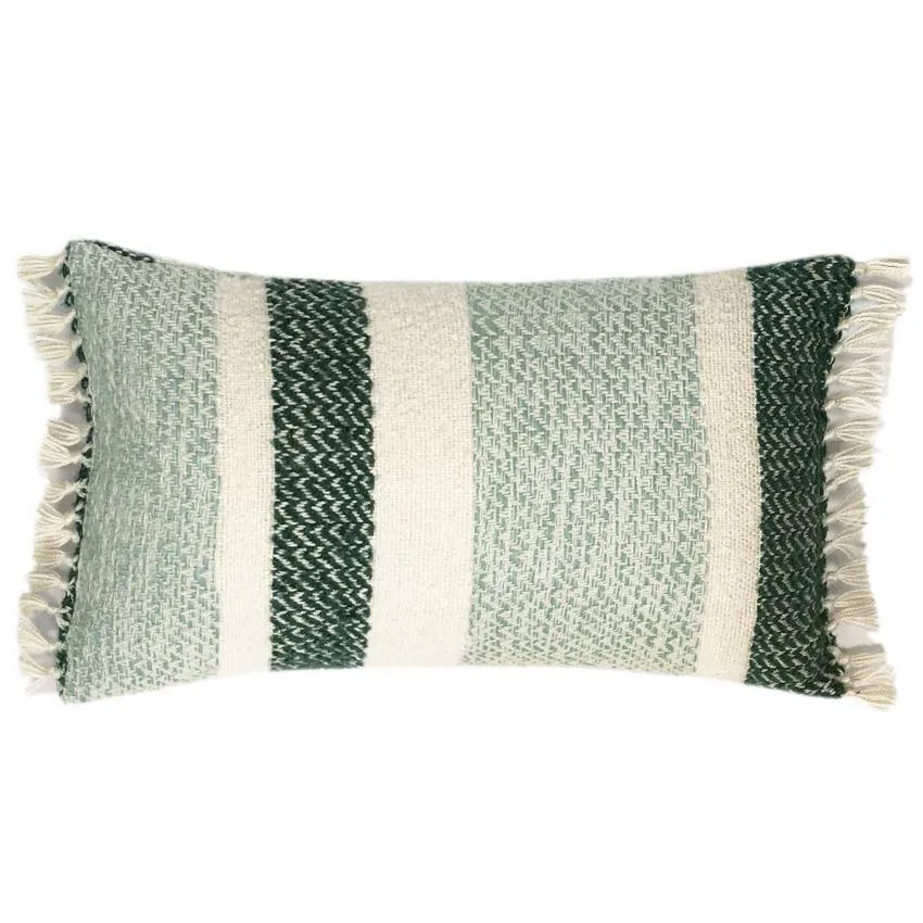 Berber Grainy Green Cushion - 35x60cm