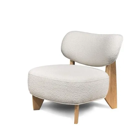 Polo Armchair - 72x78x72cm - Legacy 11 Azur - eik naturel