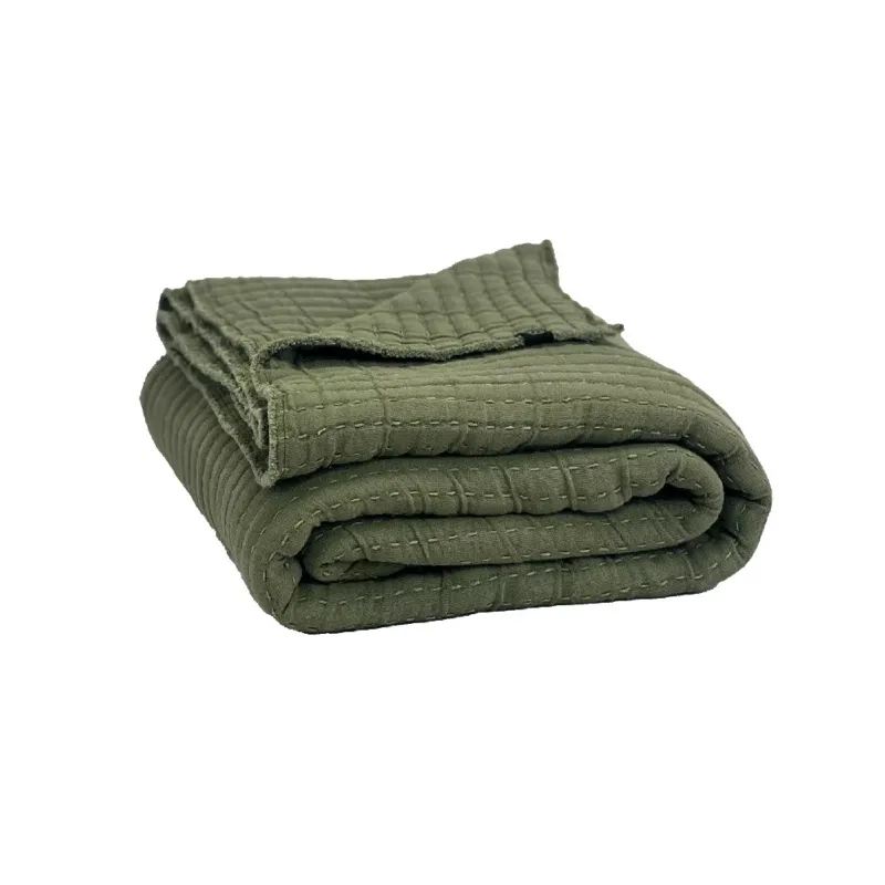 Tivoli Bedsprei - 02 Kaki - Cotton - 240X260cm