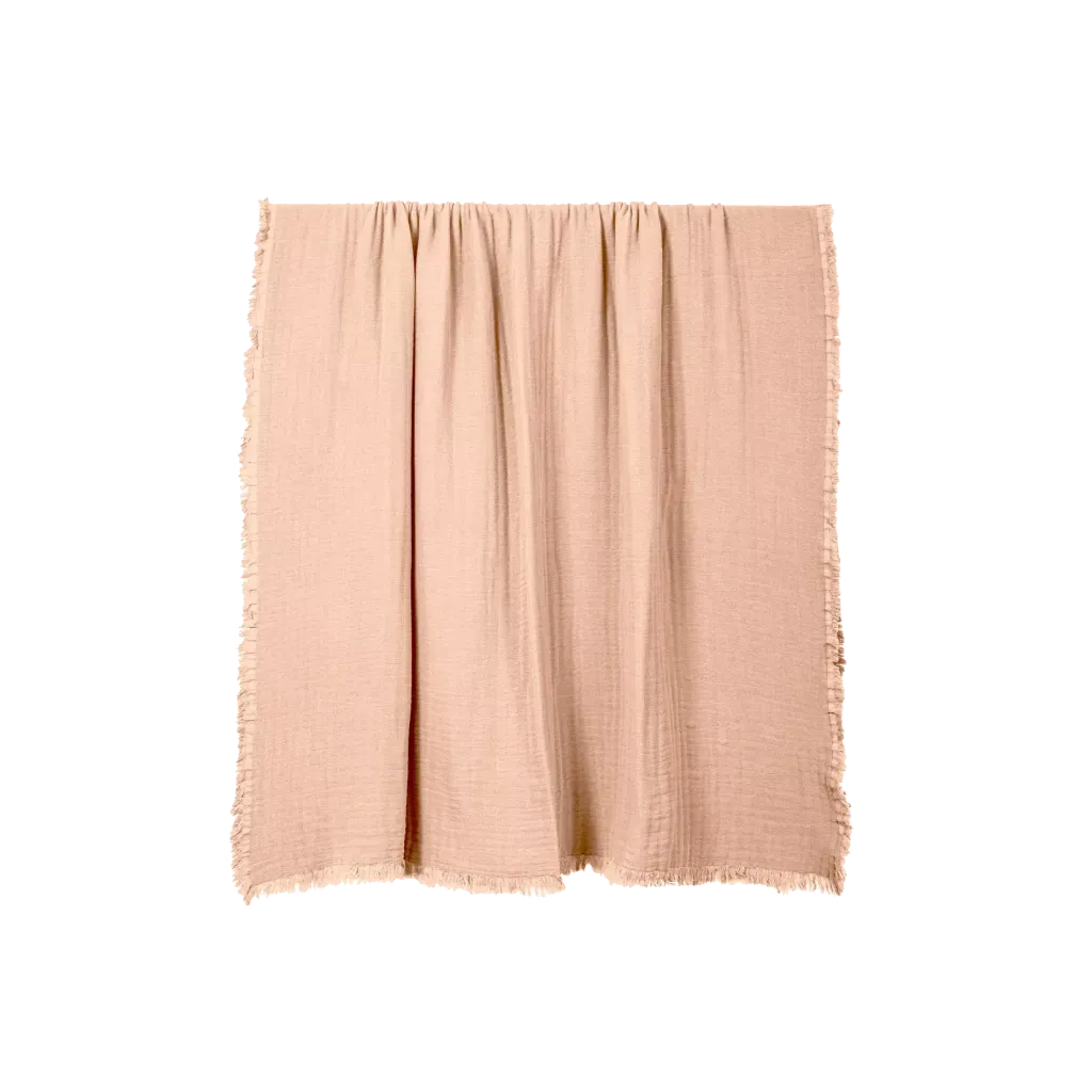 Vanly plaid - 130x180cm - Blush katoen
