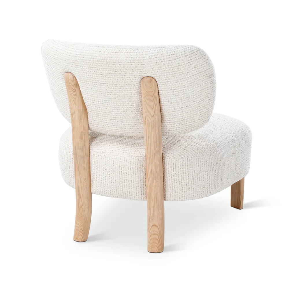 DENZEL lounge silence, wooden legs naturel