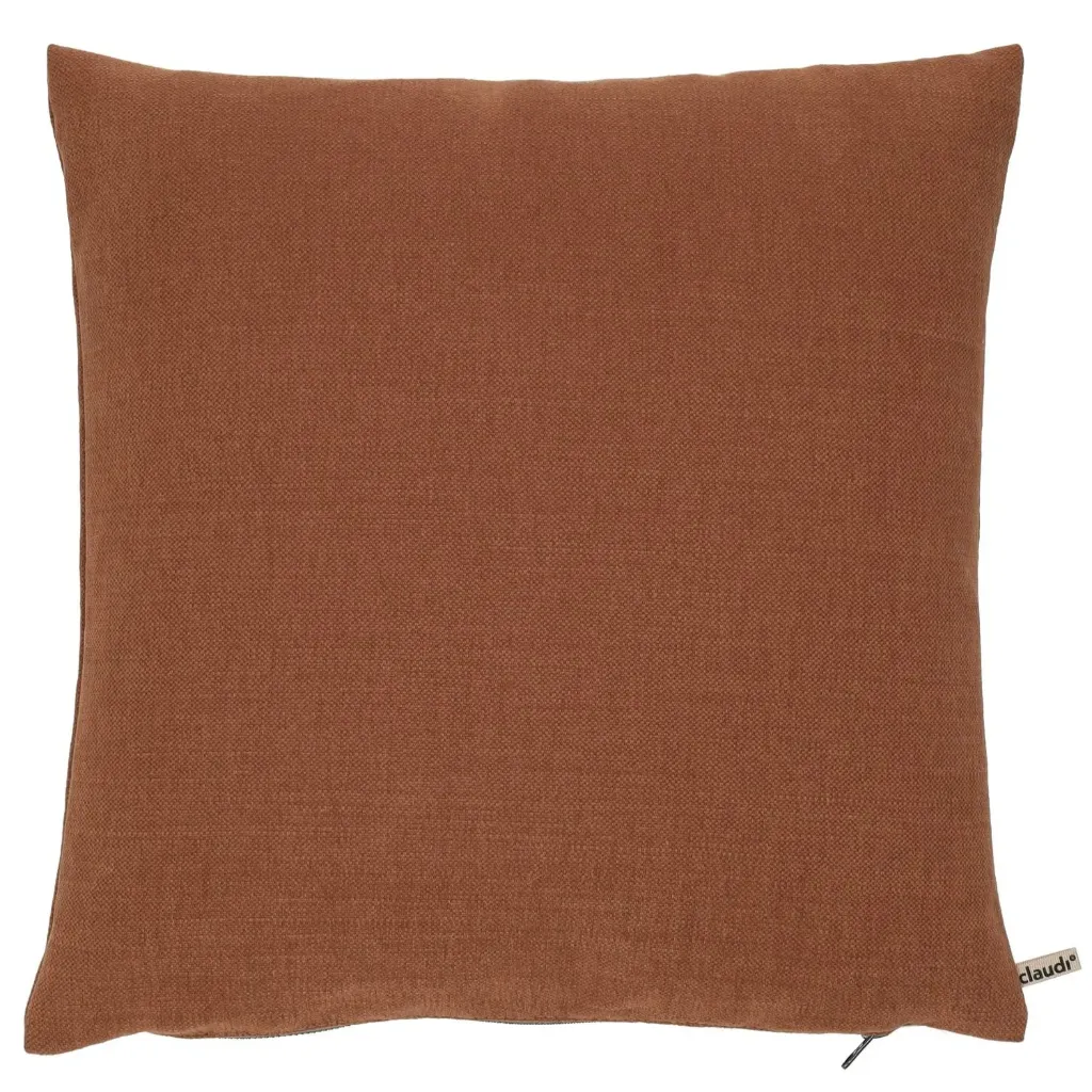 Maddy - 45x45cm - Brique - Zipper