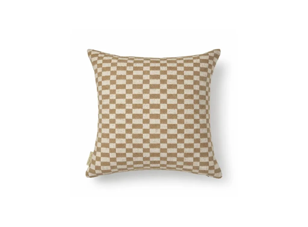 VDK Riviera - Damier Cushion - Beige - 50x50cm