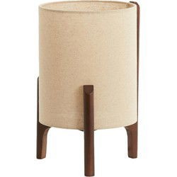 Tafellamp Litto - Donkerbruin - Ø22cm